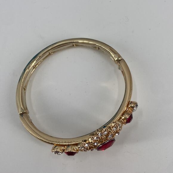 Monet costume jewels gold tone bracelet - Picture 2 of 5